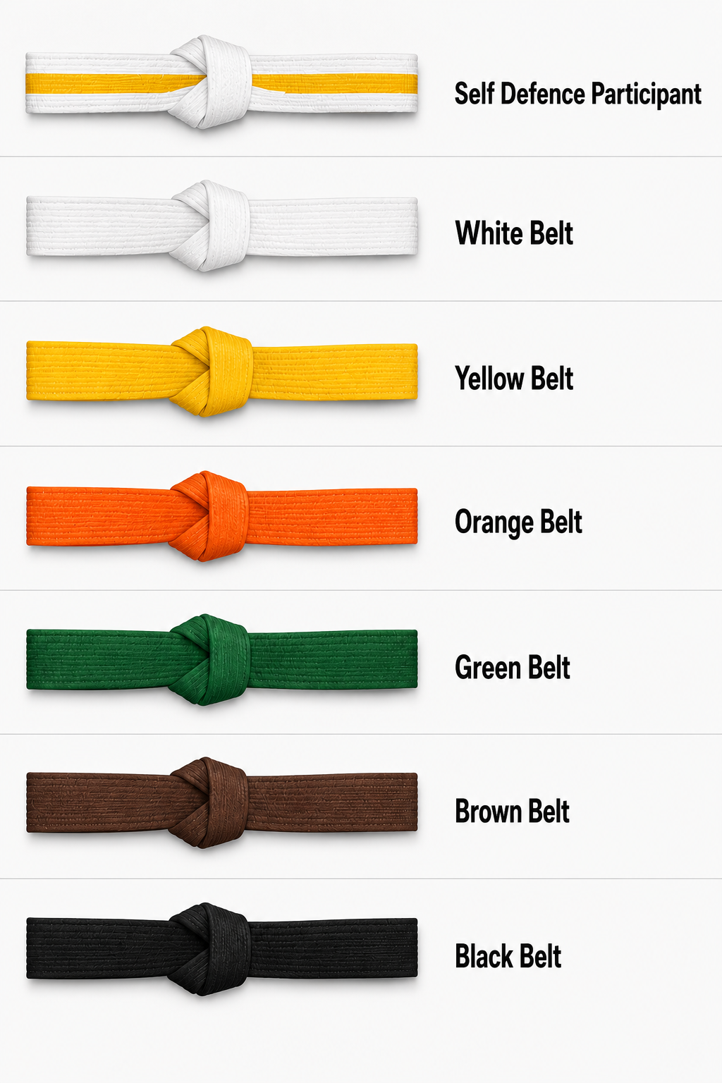 Martial Arts Belt System